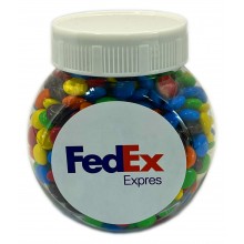 PLASTIC JAR FILLED WITH M&Ms 145G